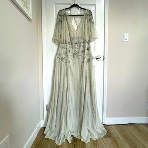 ASOS Curve - Pastel Green Embellished Gown - Size 18 NWT